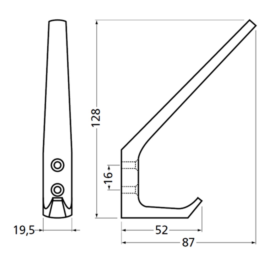 hoed-/jashaak aluminium zwart hermeta-2 hoed-/jashaak aluminium zwart hermeta-2