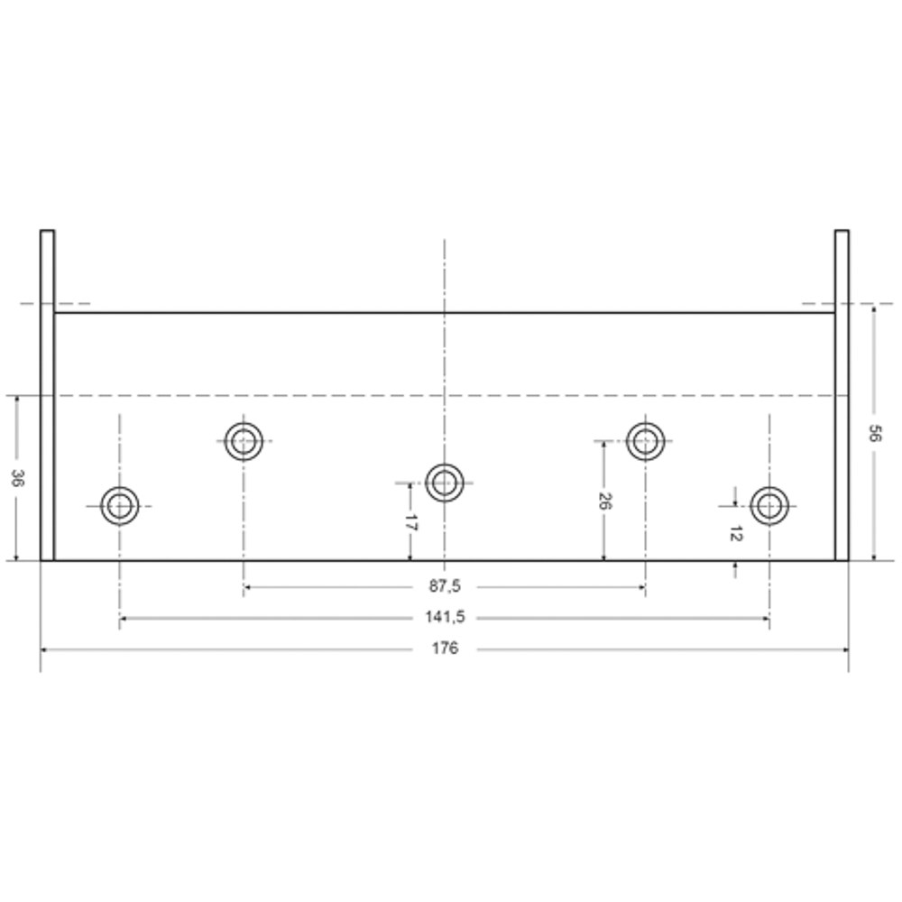 Afbeelding voor Deurveerscharnier dubbelwerkend grijs gelakt DW175