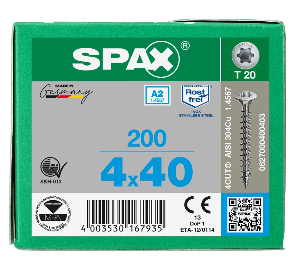 spaanplaatschroef rvs a2 spax-6 spaanplaatschroef rvs a2 spax-6