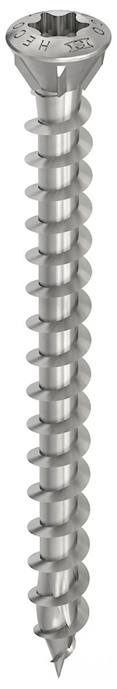 Vloerschroef lenskop torx, rvs A2