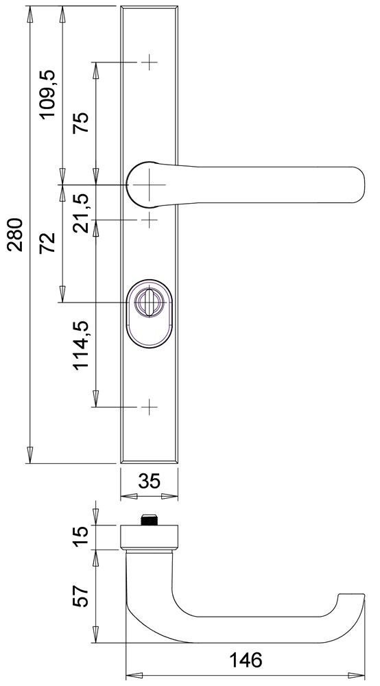 Dieckmann beslag SKG*** kruk/kruk F1 PC 72mm D420XXL