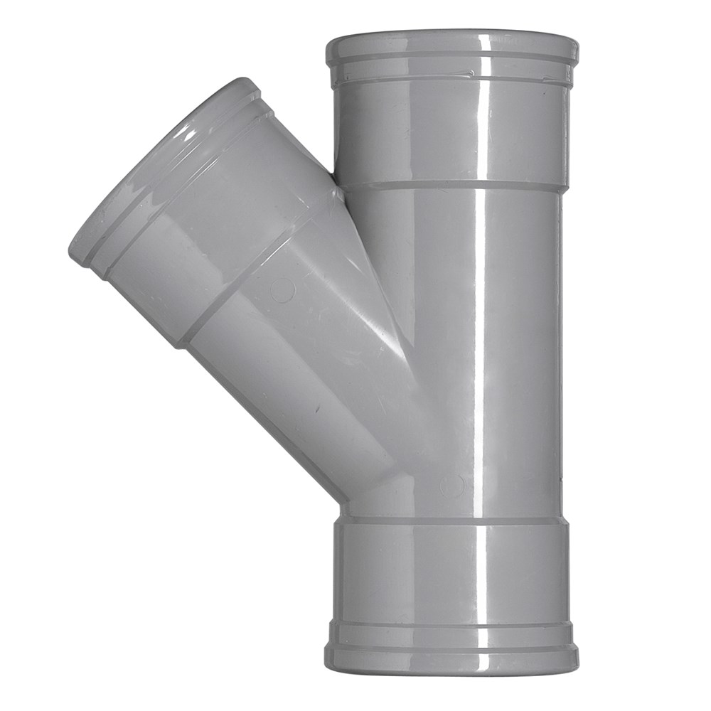 T-stuk pvc grijs rwa-2 T-stuk pvc grijs rwa-2