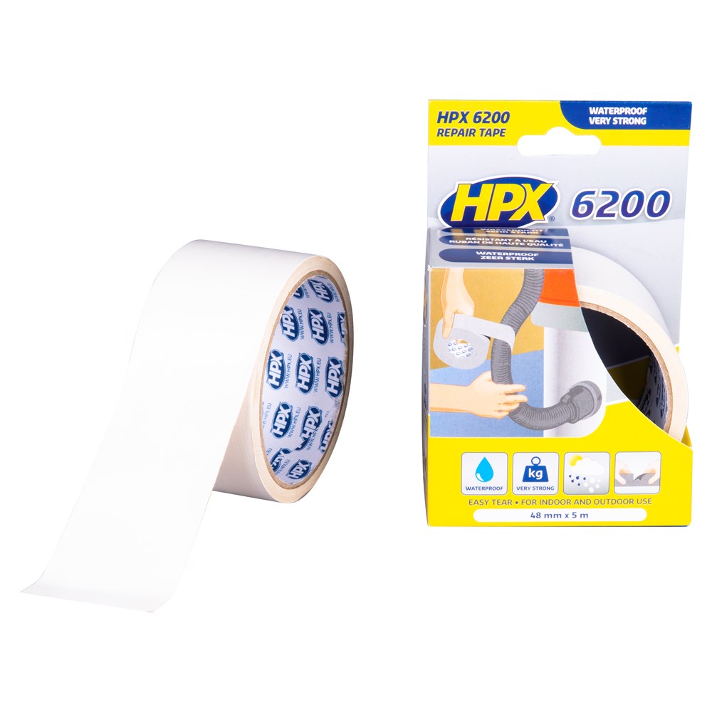 HPX tape 6200 wit CW5005 48mm rol 5 meter (1)