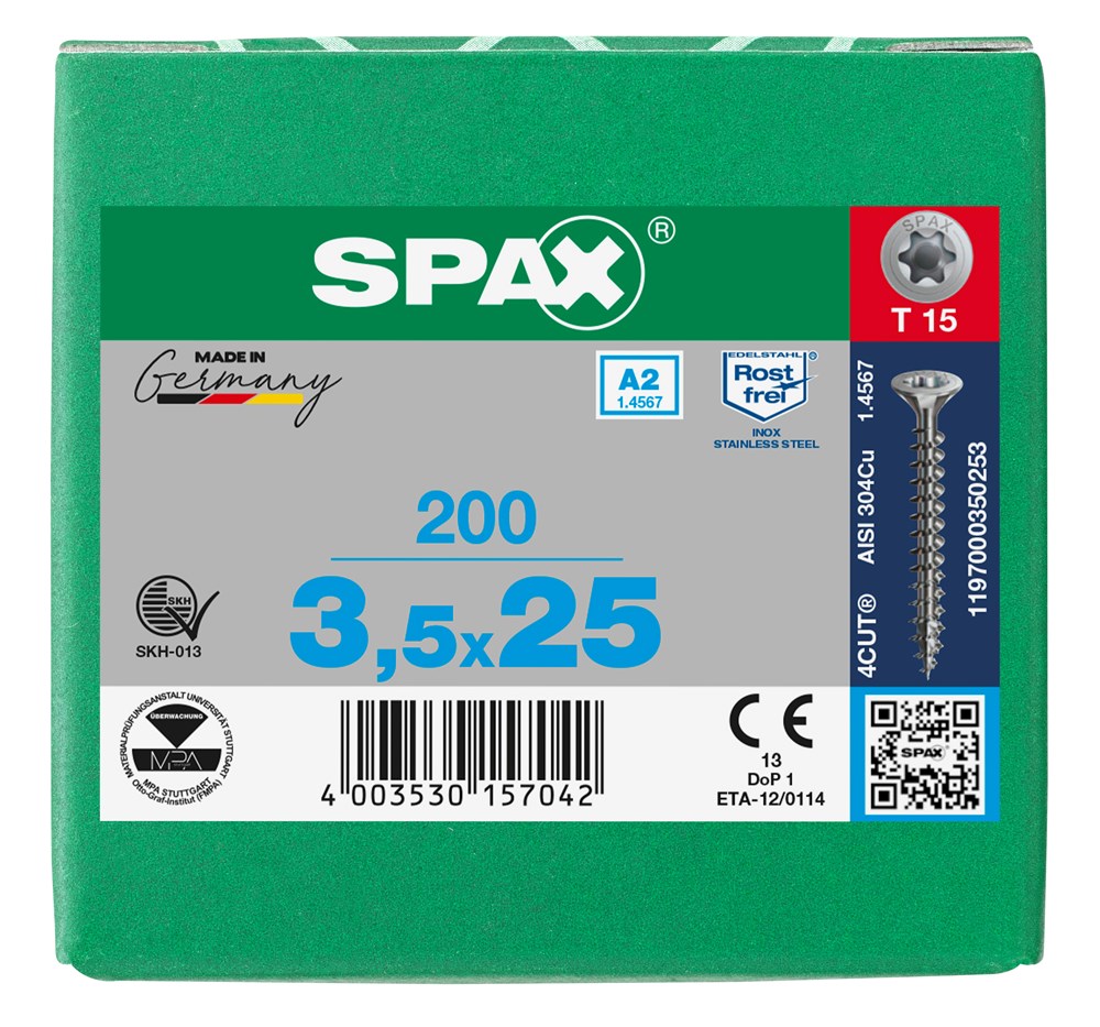 spaanplaatschroef rvs a2 spax-6 spaanplaatschroef rvs a2 spax-6