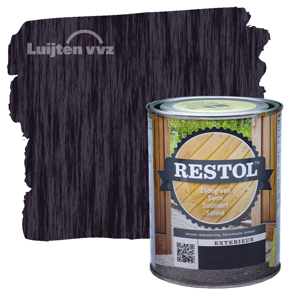 Restol Houtolie Zijdeglans Antraciet (1)