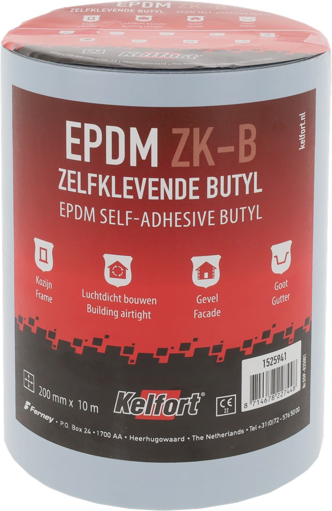stroken epdm folie zwart kelfort butyl-3 stroken epdm folie zwart kelfort butyl-3