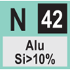 Bij uitstek geschikt voor gietaluminium Si 10 - 24%