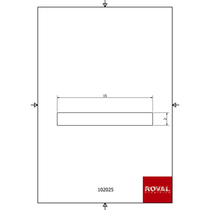 Afbeelding Roval Aluminium platstaf
