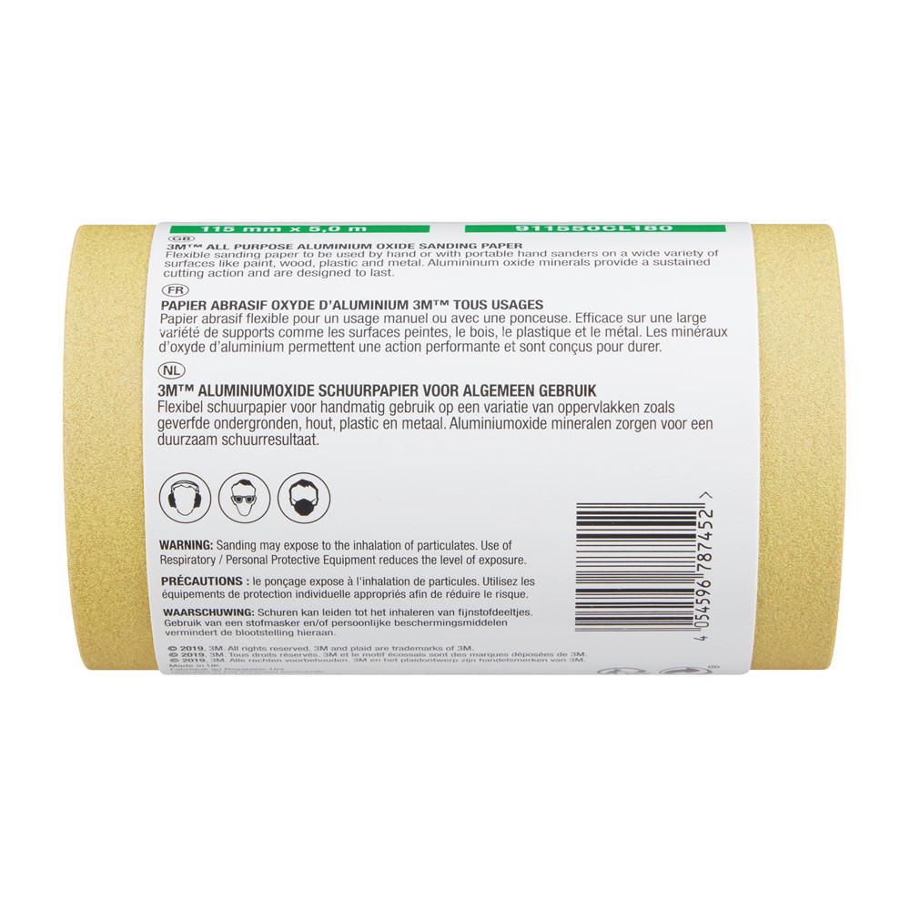 3M Schuurrol Aluminium Oxide 115mm x 5mtr (10)
