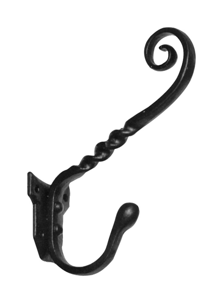 Hoed- en jashaak enkel, gietijzer