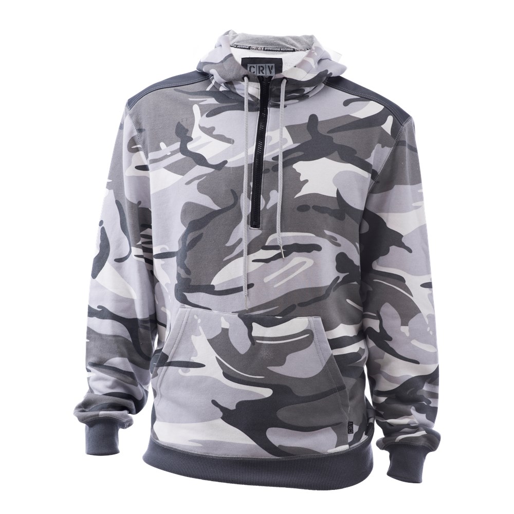 Crambe Sweatshirt Hoodie Camouflage Wit (1)