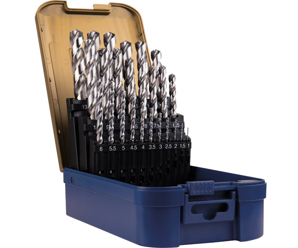 SPIRAALBORENSET '102', DIN 338, TYPE HD-S, 25-DLG ø1-13 ABS SPIRAALBORENSET '102', DIN 338, TYPE HD-S, 25-DLG ø1-13 ABS