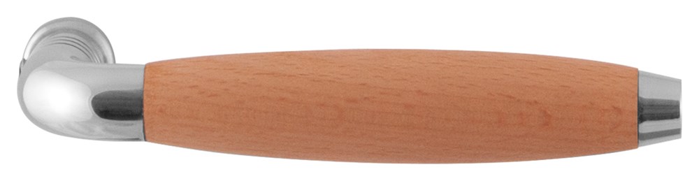 RVS gepolijst, Beuken, Grijs, RVS, Nee, 62 mm, 16 mm, 140 mm, Ika XL, paar, Jaren 30, N.v.t. GPF421141100.png
