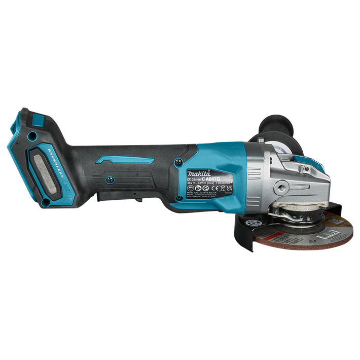 Afbeelding Makita 40 v max haakse slijper 125 mm x-lock GA047GZ