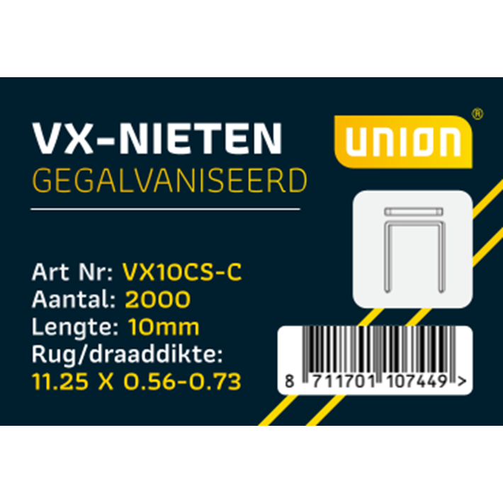 Afbeelding Union niet VX10 Gegalvaniseerd