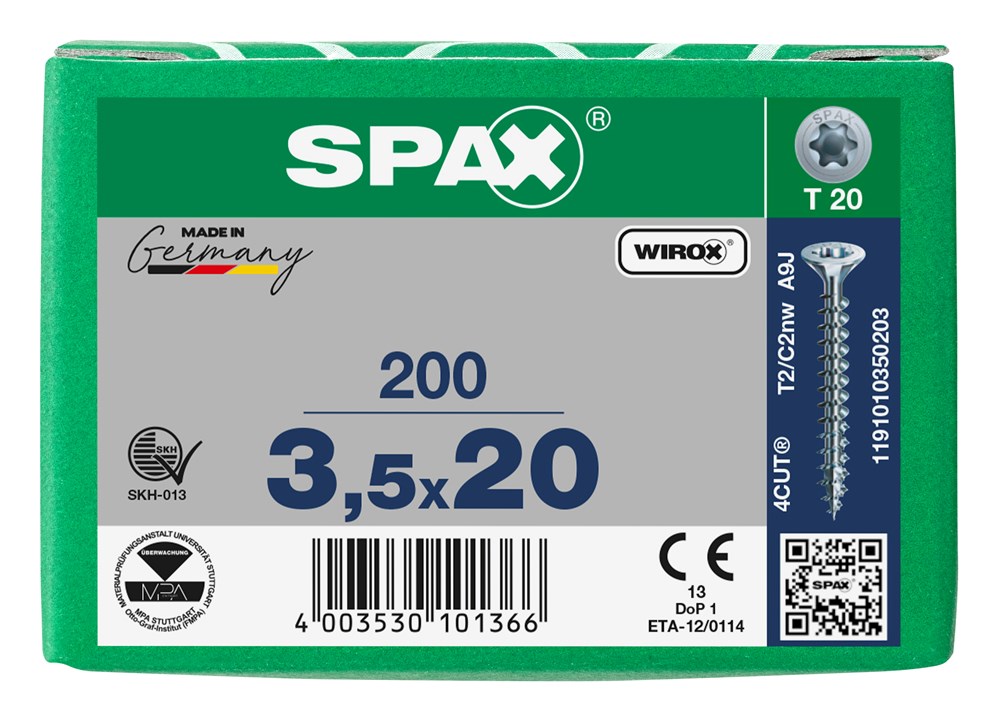 spaanplaatschroef wirox spax-6 spaanplaatschroef wirox spax-6