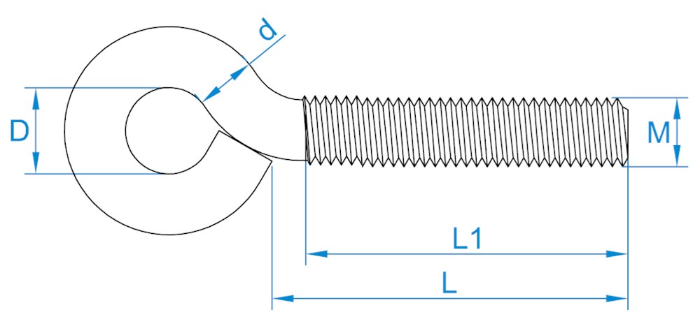 schroefoog metrisch rvs a2-2 schroefoog metrisch rvs a2-2