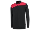 TRICORP Polosweater Bicolor zwart/rood S 302004 302004blackredside.png
