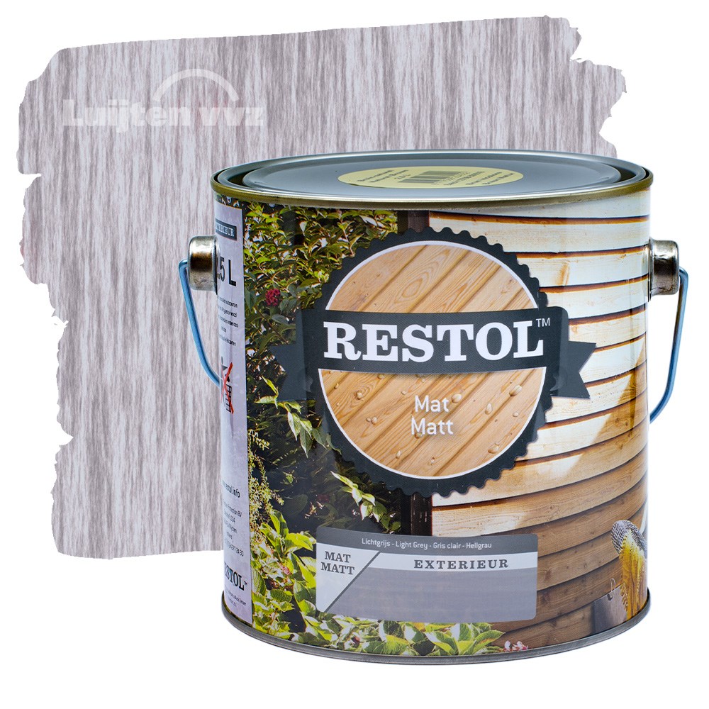 Restol Houtolie Mat Lichtgrijs (2)