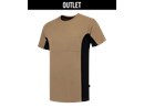 TRICORP T-shirt khaki/zwart borstzak L 102002 102002khakiblackside.png
