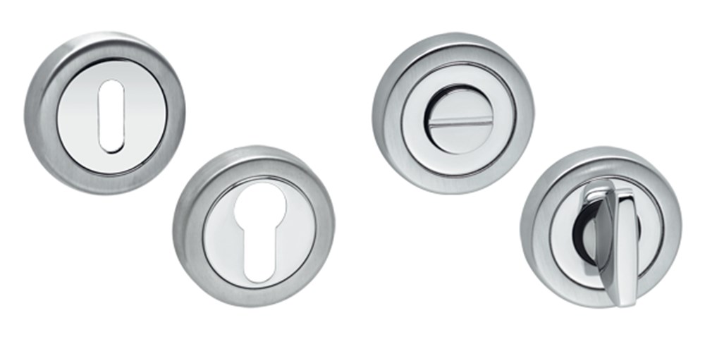 Vrij- en bezetrozet, verchroomd