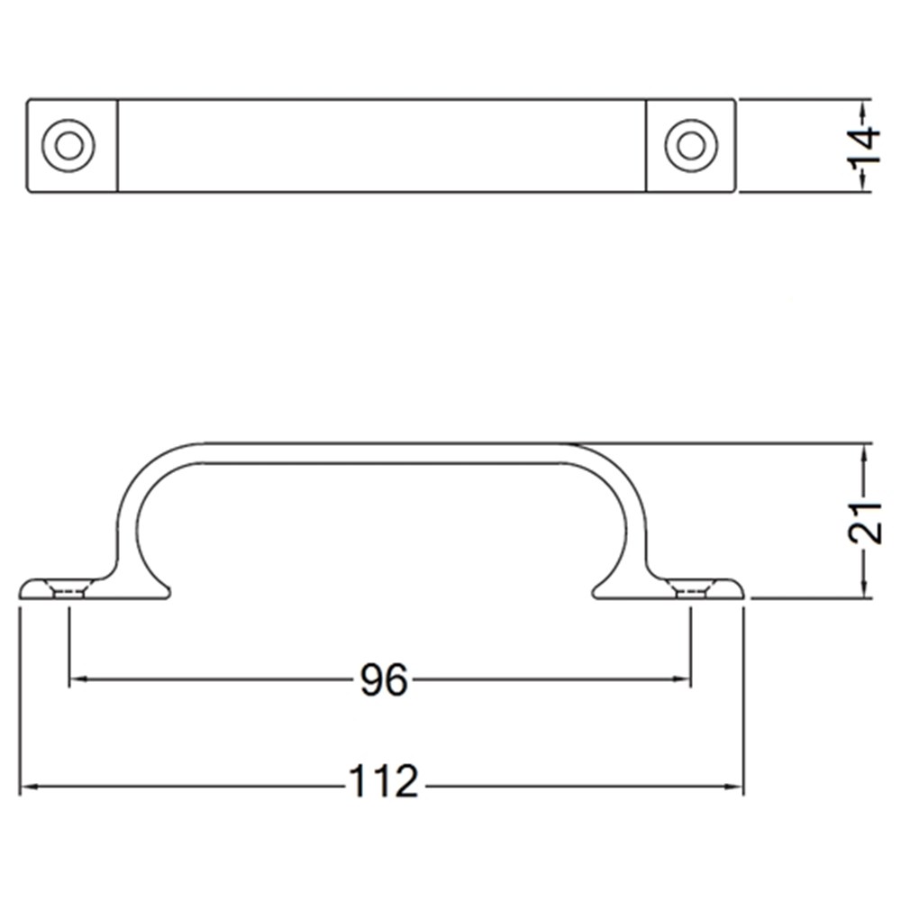 handgreep aluminium mat zwart hermeta-2 handgreep aluminium mat zwart hermeta-2