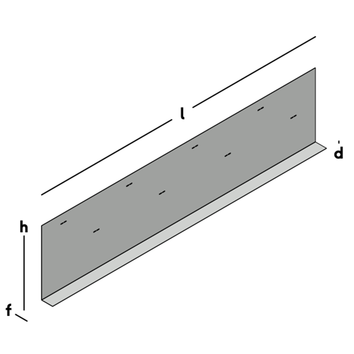 Afbeelding tekening GB metalen randkist 90° sv-1