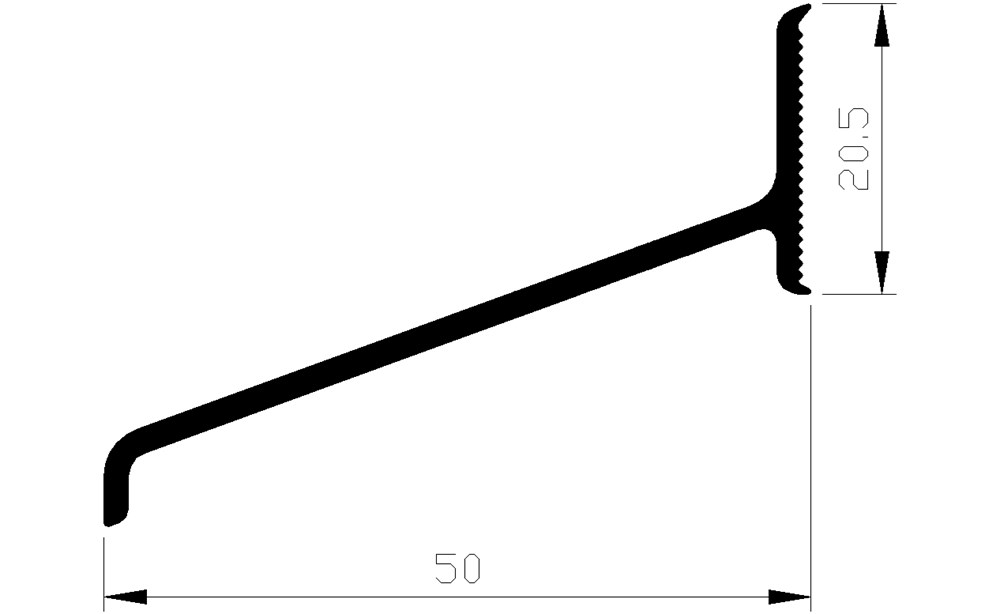 lekdorpelprofiel aluminium brute-1 lekdorpelprofiel aluminium brute-1