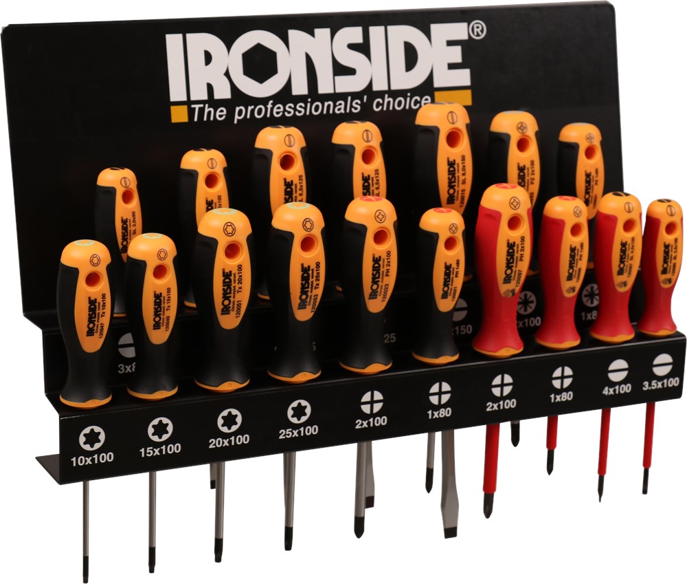 schroevendraaierset met rek ironside-3 schroevendraaierset met rek ironside-3
