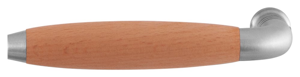 RVS geborsteld, Beuken, Grijs, RVS, Nee, 62 mm, 16 mm, 140 mm, Ika XL, Beide, stuk, Jaren 30, N.v.t. GPF424101200.png
