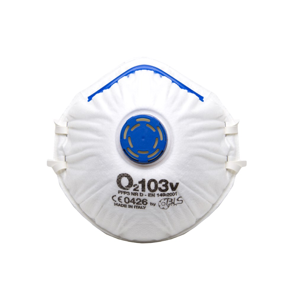 Stofmasker met uitademventiel, klasse FFP3