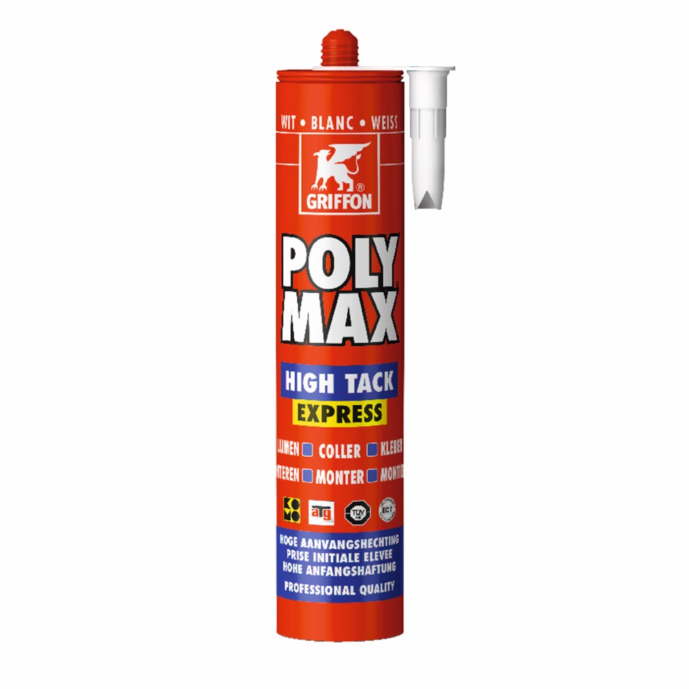 Afbeelding voor Griffon Poly Max® High Tack Express Wit Koker 435 g NL/FR/DE