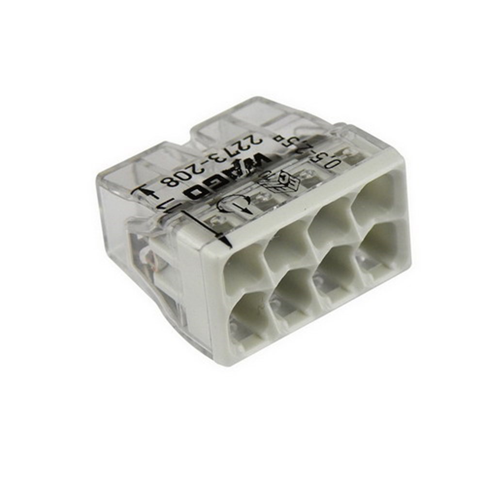 lasklem 8-voudig transparant/grijs wago-2 lasklem 8-voudig transparant/grijs wago-2