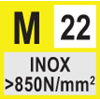 Beperkt geschikt voor roestvaststaal, >850 N/mm²