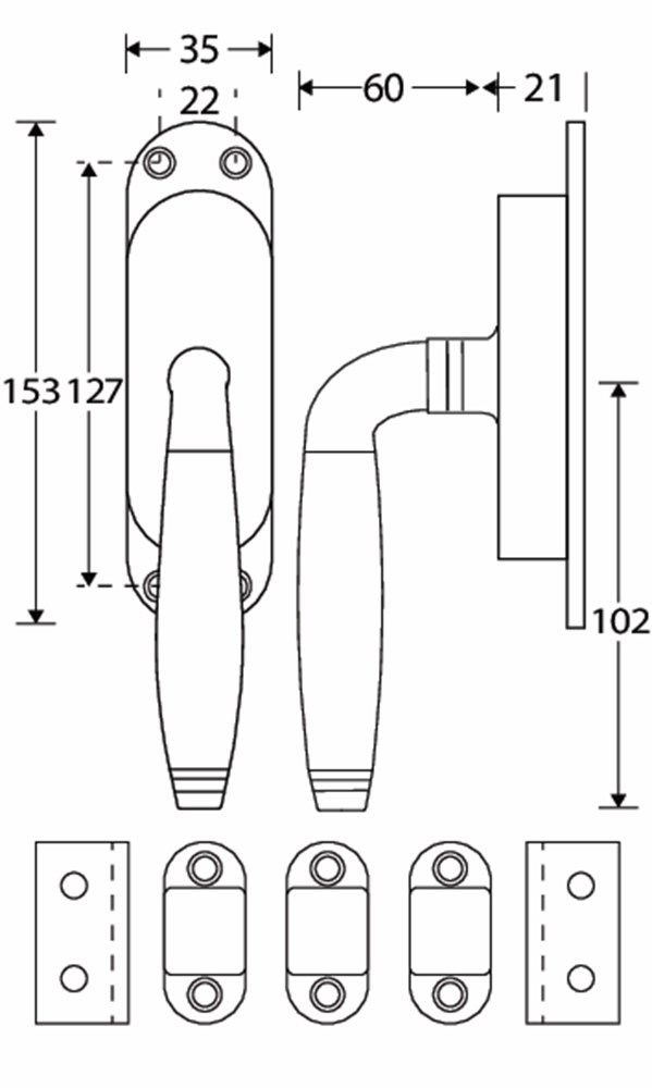 Krukespagnolet, messing