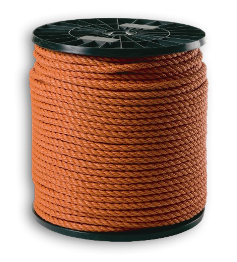 Afbeelding voor Polypropyleen touw 10 mm 100 m oranje haspel