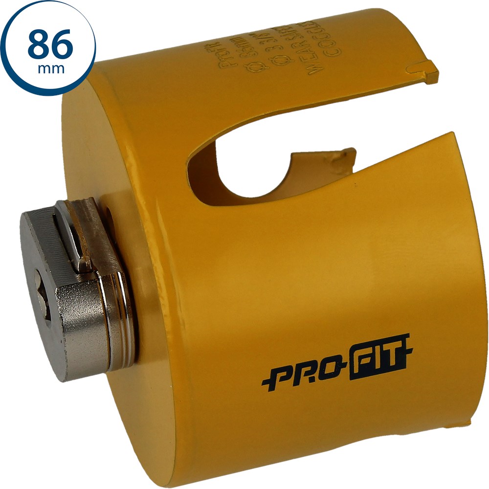 PROFIT MULTI PURPOSE GATZAAG Ø 86 MM , MET GEINTEGREERDE ADAPTER, MET EURO-HANGER