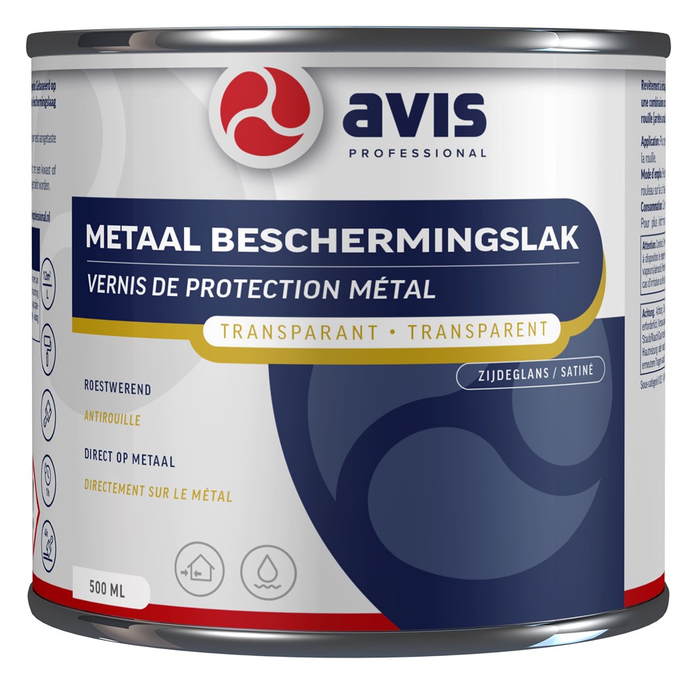 Avis metaal beschermingslak aqua zijdeglans (3)