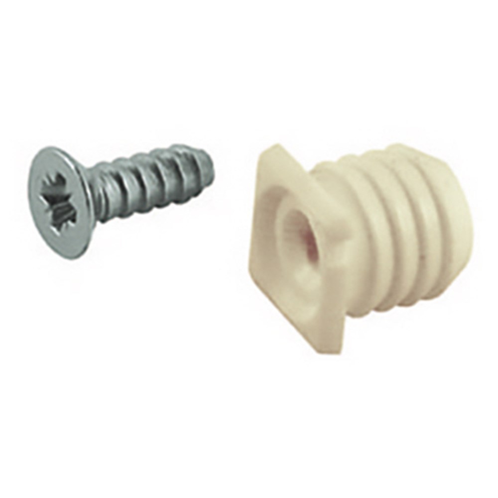 Afbeelding voor Bevestigingsschroef en plug voor inpers potsccharnier