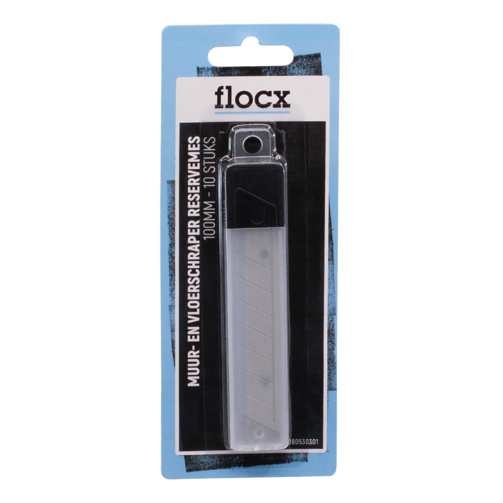 FLOCX MUUR- EN VLOERSCHRAPER RESERVEMES 100MM 10ST (1)