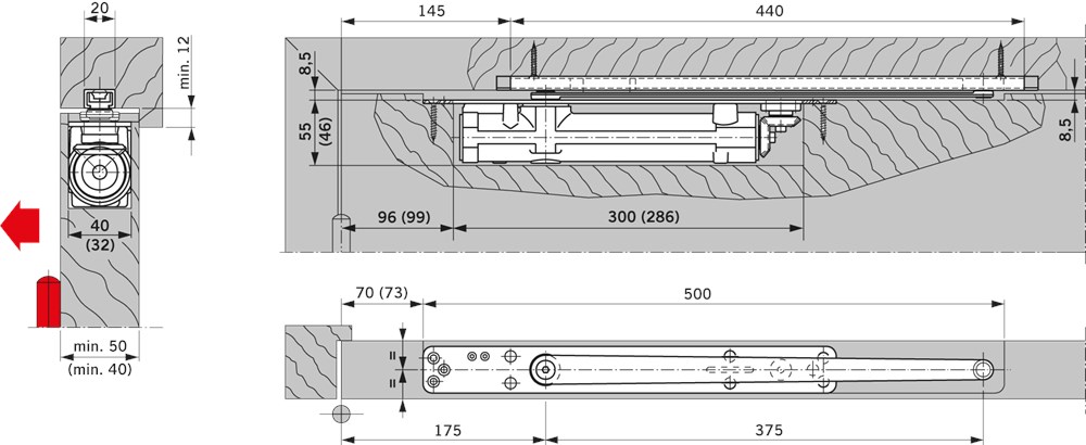 DORMA Inbouw 2-4 Z.ARM Keller's IJzerhandel B.V.