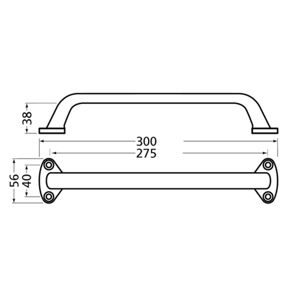 Afbeelding voor GREEP 300MM OPSCHROEVEND NATUREL (4268-01E) 4268