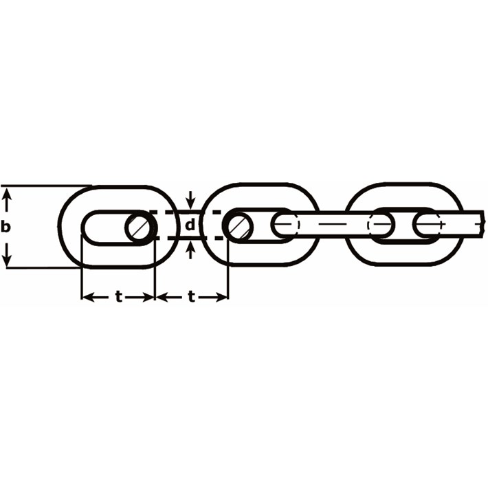 Lijntekening DX scheepsketting Type 766