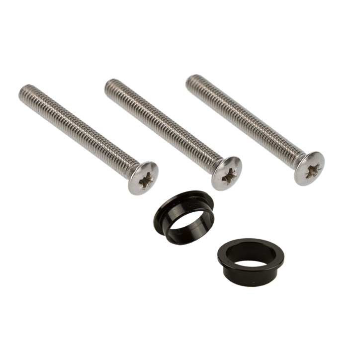 Bev.Set VHB 3 schr.m6 RVS + 2 nylon ringen
