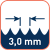 Tandsteek 3,0mm / TPI 8