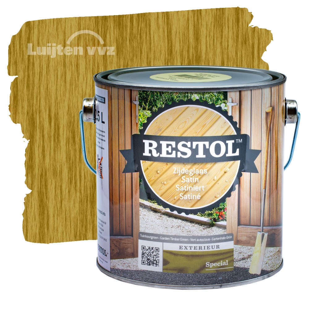 Restol Houtolie Zijdeglans Tuinhout Groen (2)