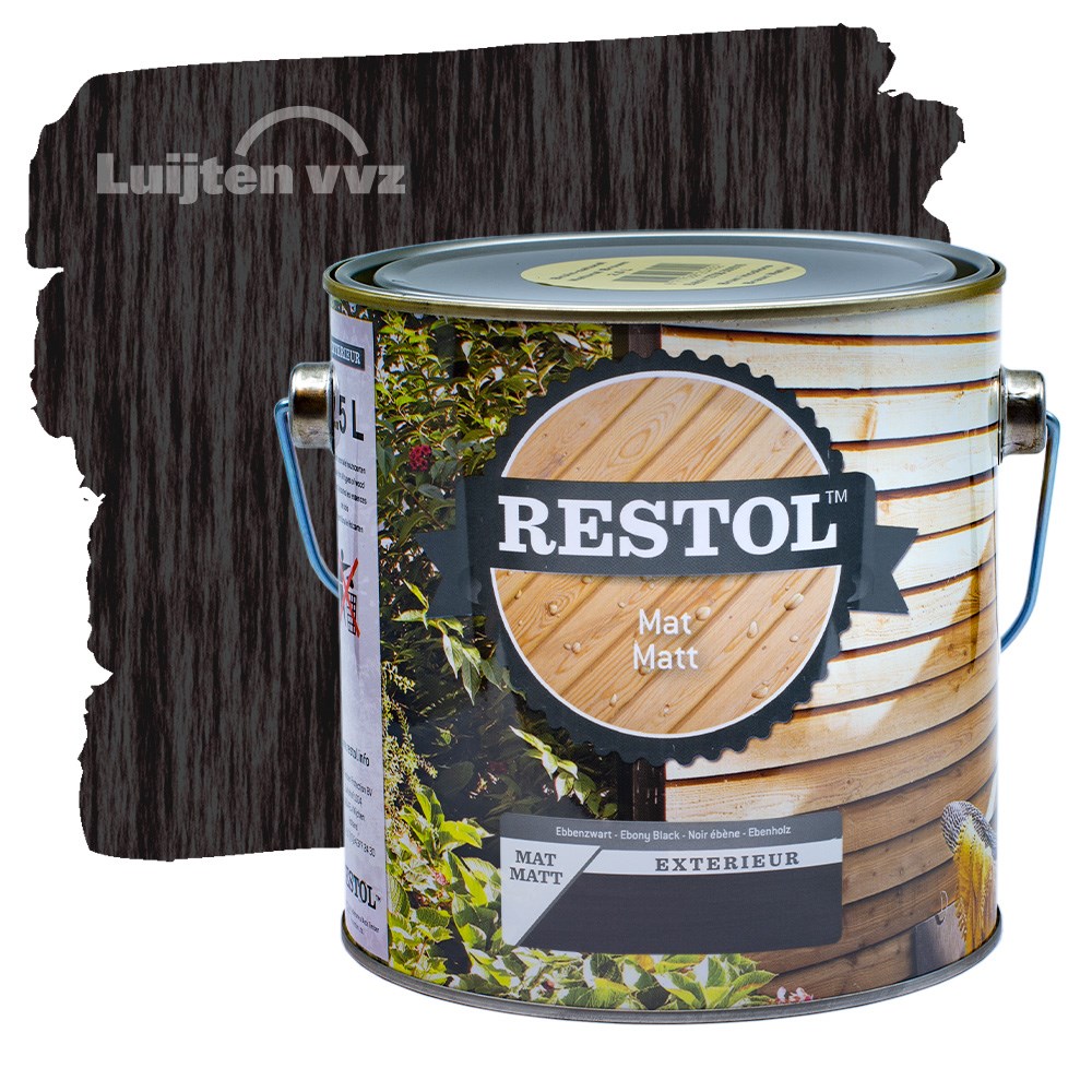 Restol Houtolie Mat Ebbenzwart (2)