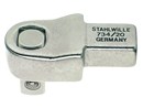 INSTEEK VIERKANT 1/2 gr20 MET 14X18 AANSLUITING ;734/20 734_20.tif