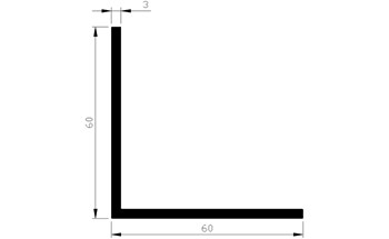 776242220 Hoekprofiel, aluminium 776242220 Hoekprofiel, aluminium