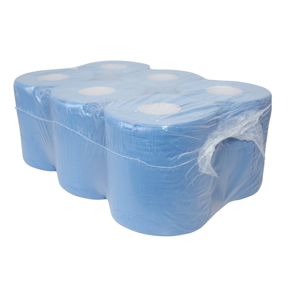 MTS MIDI POETSPAPIER RECYCLED BLAUW 2L VERLIJMD SET/6 ROL (1)